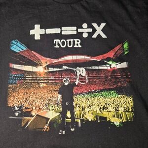 Ed Sheeran Mathematics Tour T-Shirt Black Small 2023 World Tour Dates Graphic